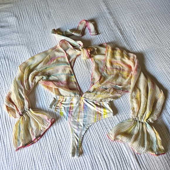 Hemant and Nandita Ann Bodysuit and Skirt Set - Picture 8 of 16